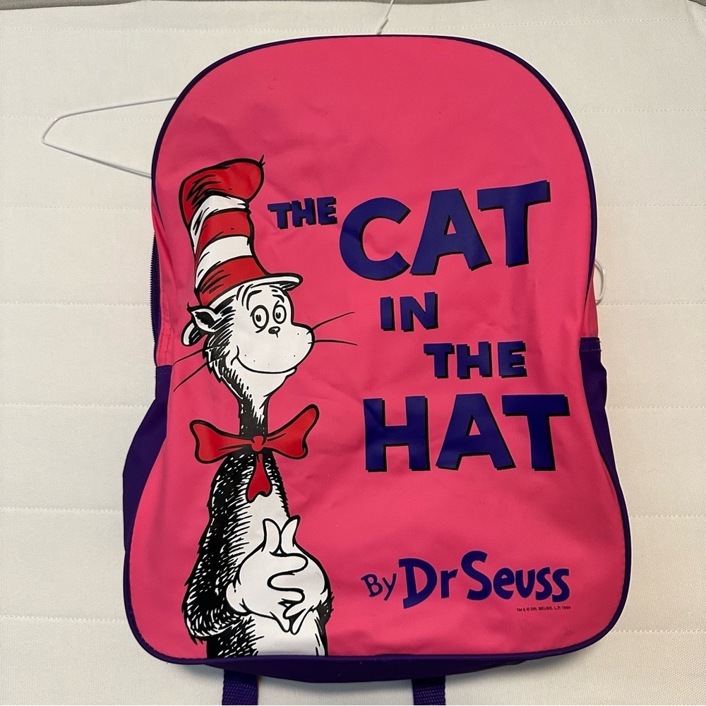 Pink Cat in the Hat Backpack- with tag
